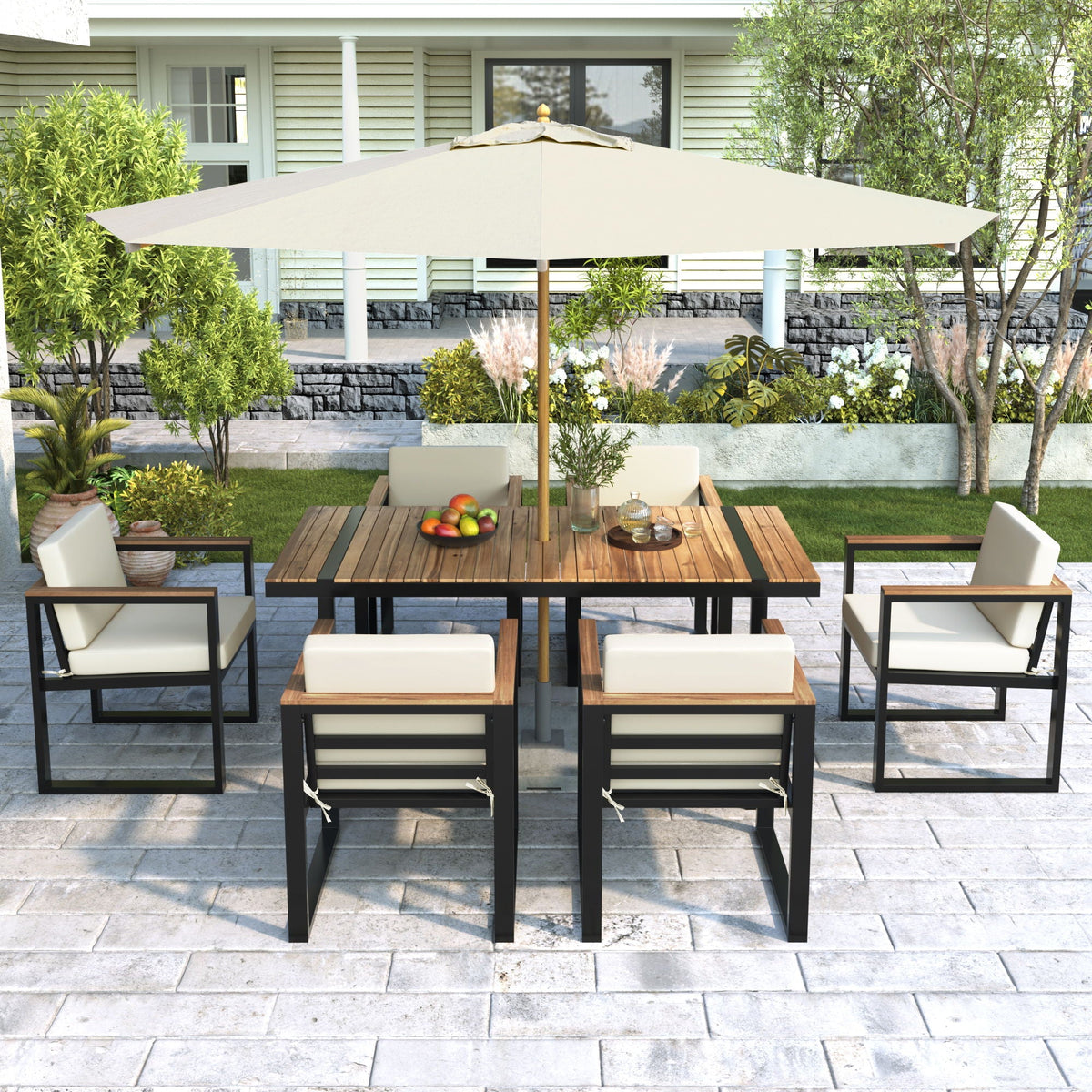 Patio Dining Table And Chair Set