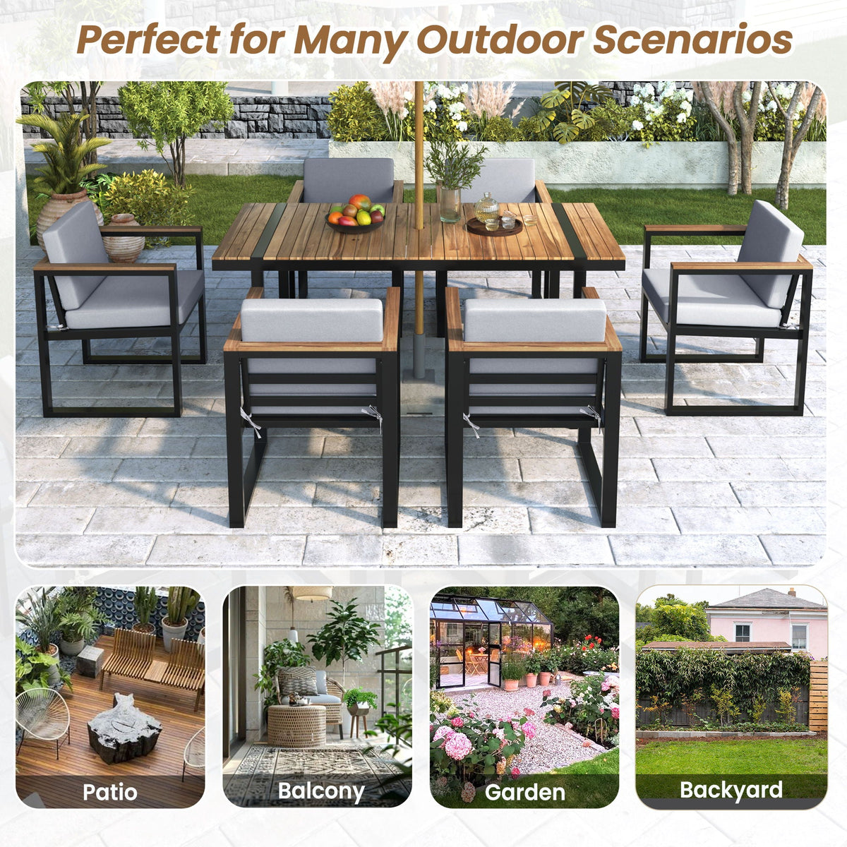 Patio Dining Table And Chair Set