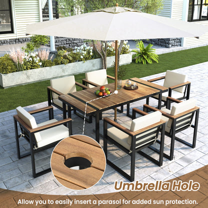 Patio Dining Table And Chair Set