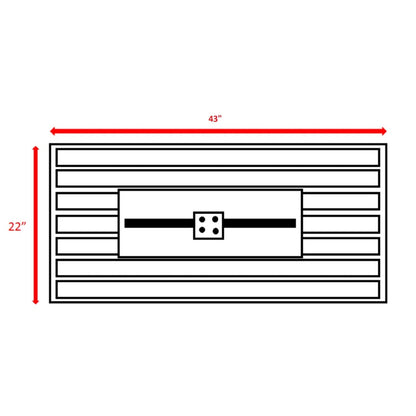 Rectangular White Fire Pit Table