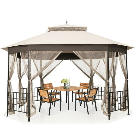 Octagon Gazebo with Mosquito Net