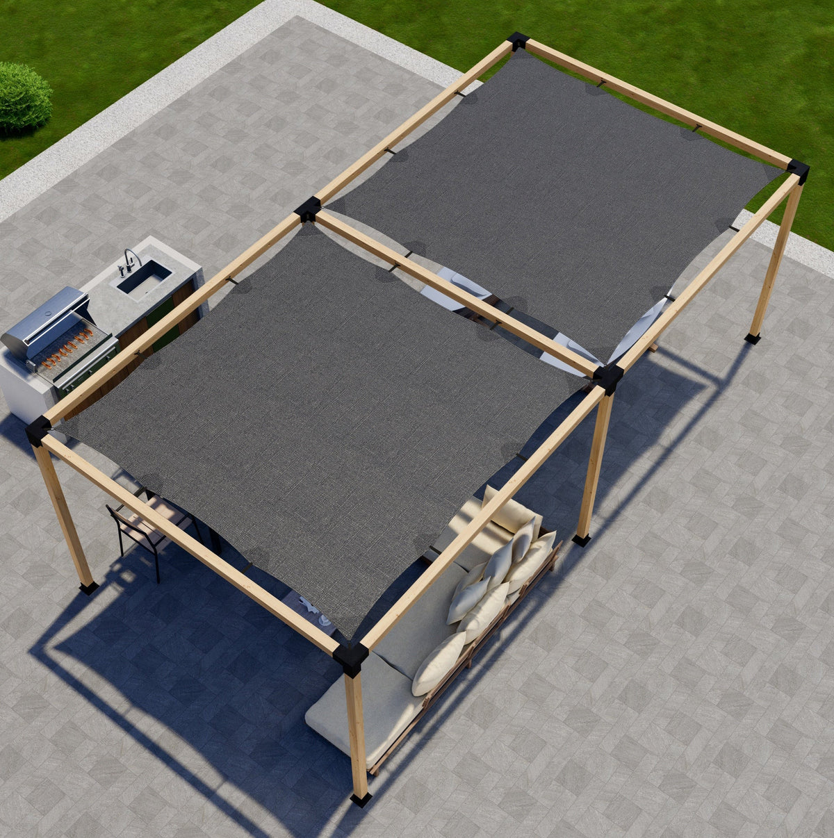 DIY Pergola Kit for a Freestanding Pergola With Canopies