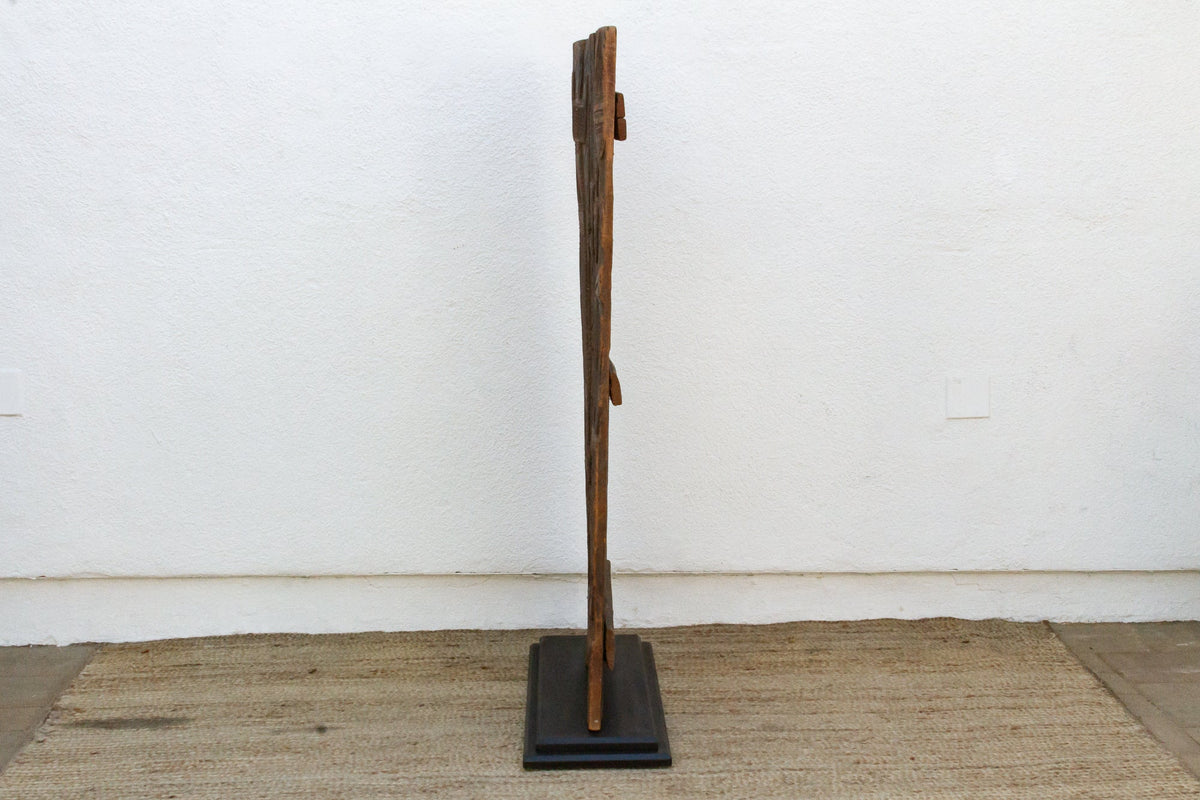 Finely Carved Antique African Nupe Door