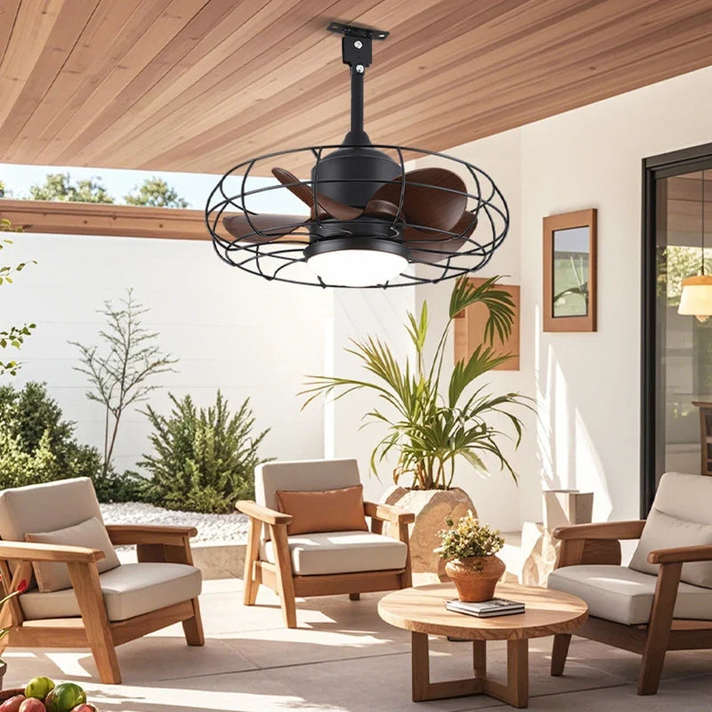 Waterproof Ceiling Fan with Light