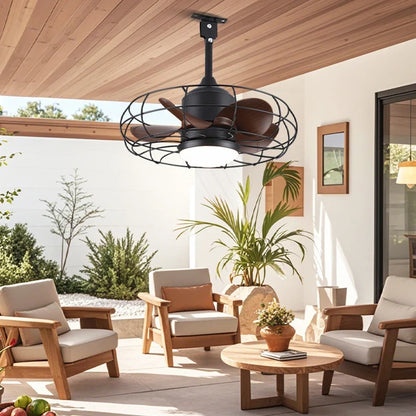 Waterproof Ceiling Fan with Light
