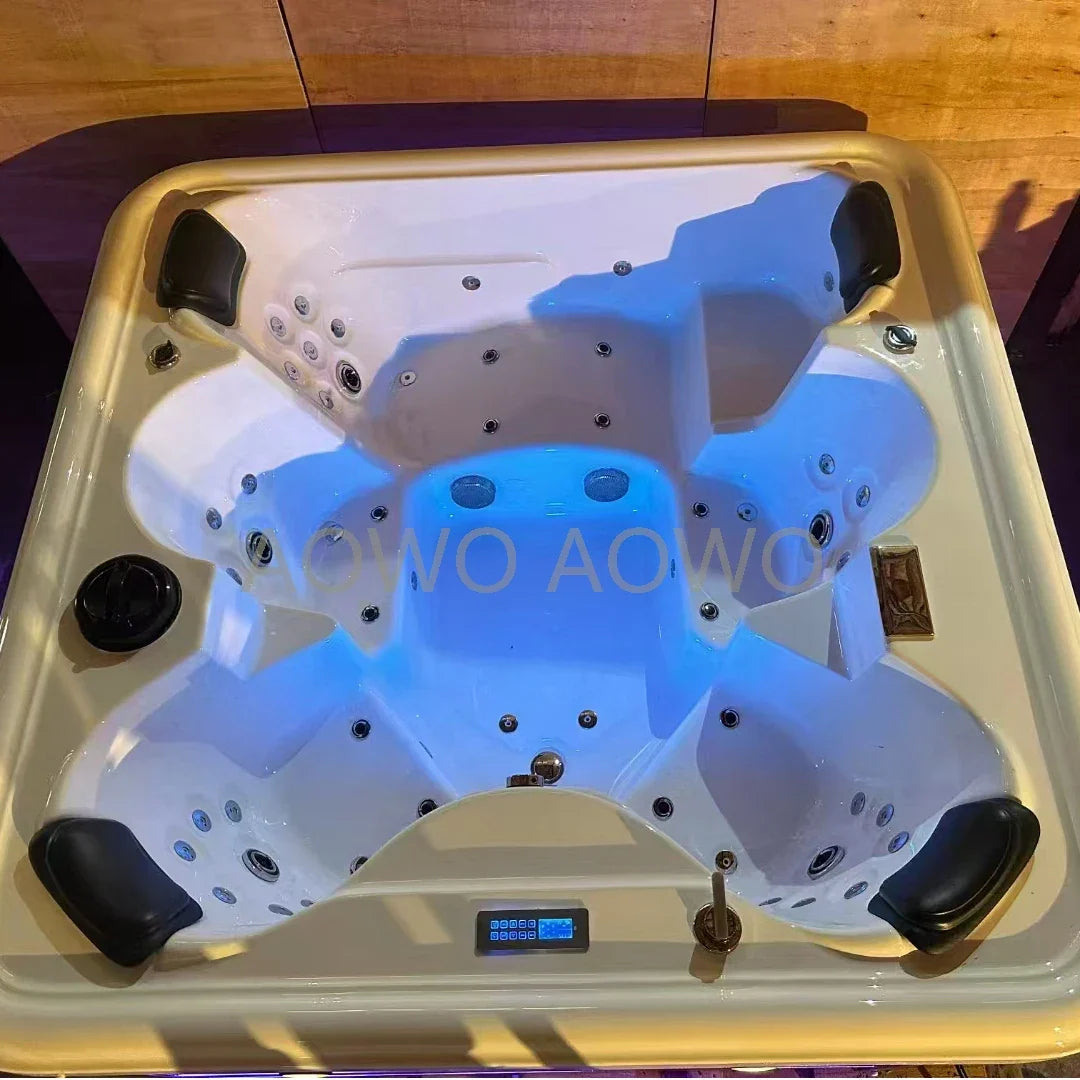 8-Person Spa Hot Tub with Pillow