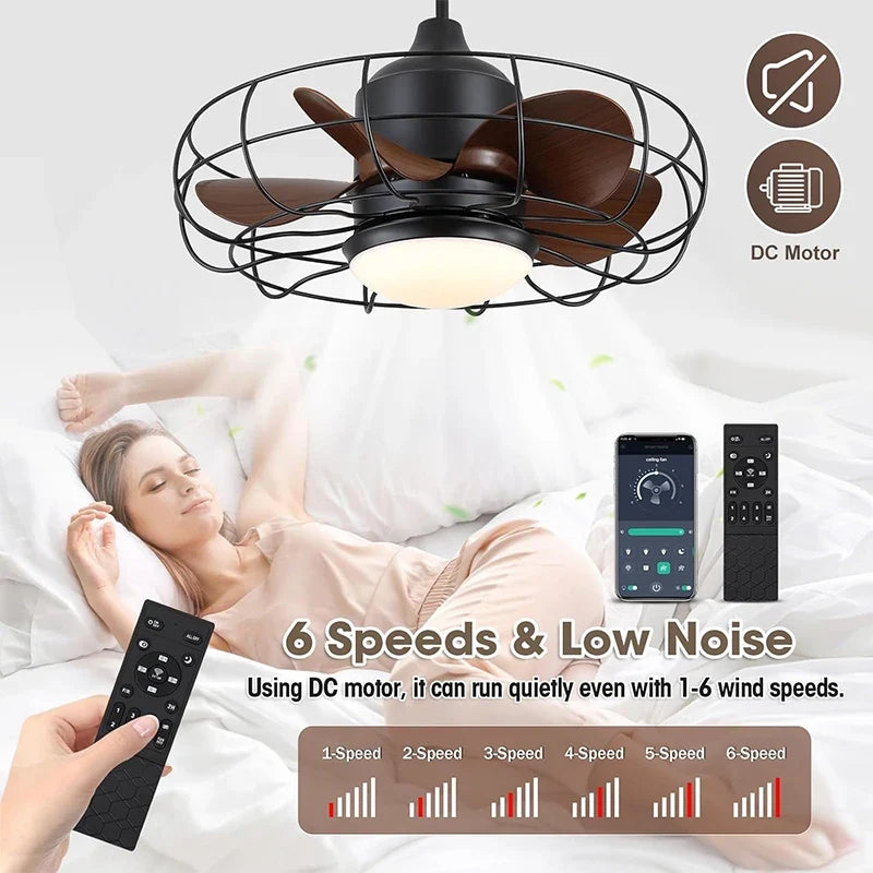 Waterproof Ceiling Fan with Light