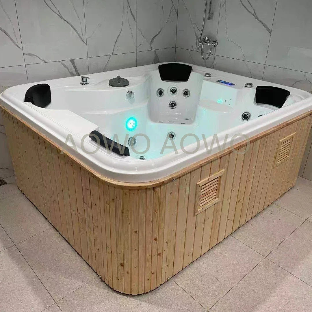 8-Person Spa Hot Tub with Pillow