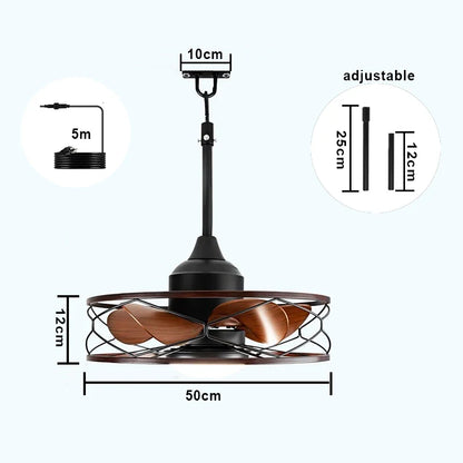 Waterproof Ceiling Fan with Light