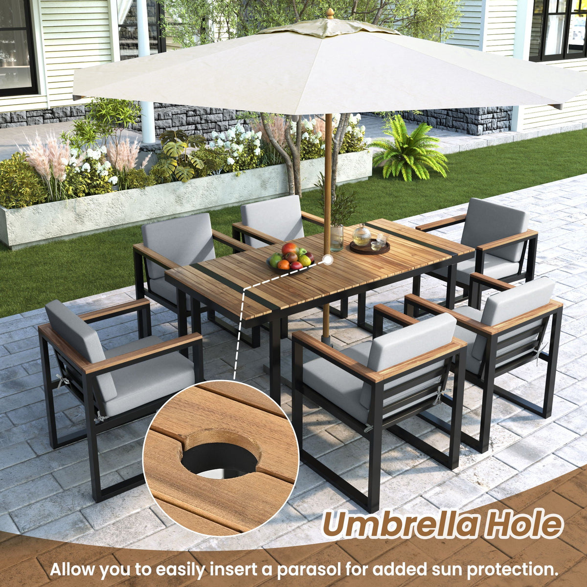 Patio Dining Table And Chair Set